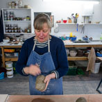 Kerstin Gren in her studio 2018